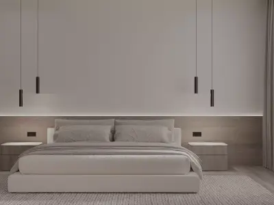 minimalism bedroom  3D model