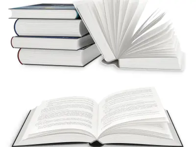 Open Books Set 3D model