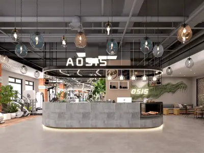 Fitness Yoga Scene Kit - High-Quality Gym 3D model