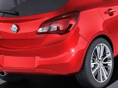 Opel Corsa 5-door 2017 VRAY 3D model