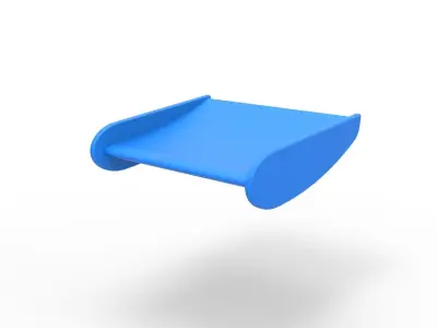 Wing of Vintage Asphalt Modified stock car Scale 1 to 25 3D print model