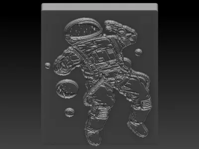 Astronot plastic shelf 3D print model
