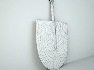 African Handwoven Fan 8 3D model