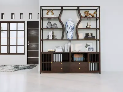 Luxury Wood Cabinet Furniture Design  3D model