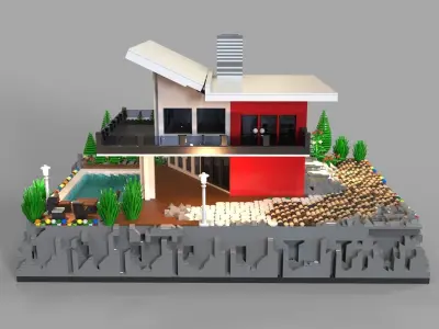 Lego Villa 3D model