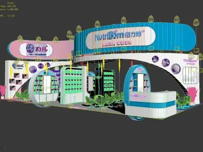 Booth - Area - 12X6-3DMAX2009-08 3D model