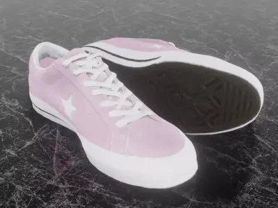 CONVERSE ONE STAR OX 3D SHOES 3D model