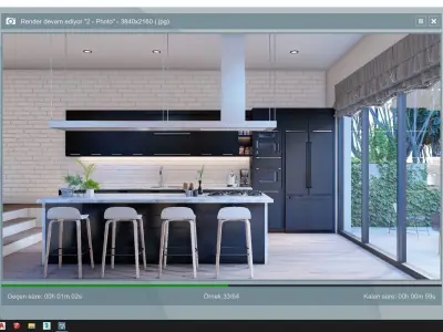 Kitchen Render with Lumion 11 3D model