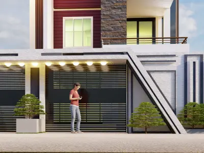 G plus 2 Residence  3D print model