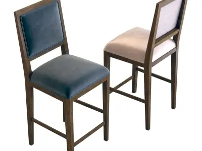 Crate and Barrel Sonata Counter Stool 3D model