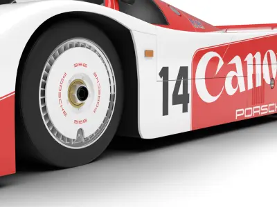 Porsche 956 Group C 1982 Canon Racing 3d model  3D model