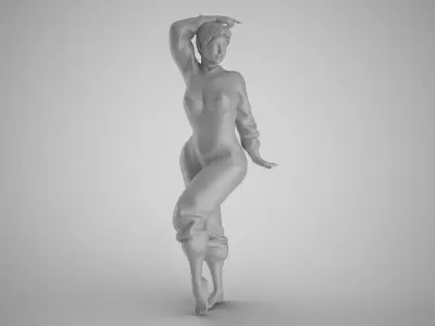 Woman in the Mirror 4 3D print model