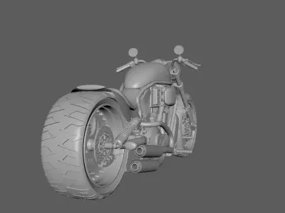 harley davidson night rod 3D model