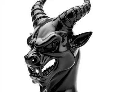 Sleek Onyx Demon model pack Low-poly 3D model