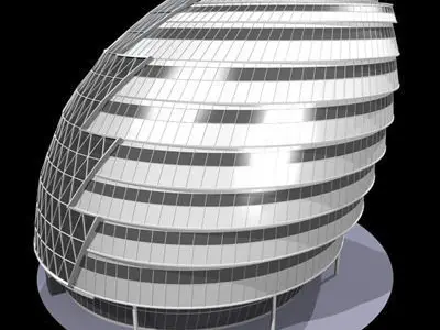 london city hall 3D model