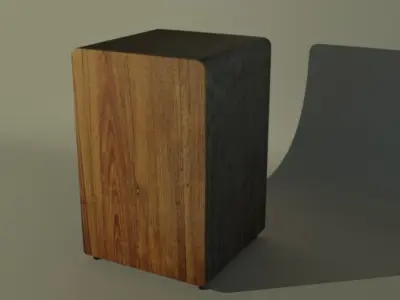 Cajon wooden box Free 3D model