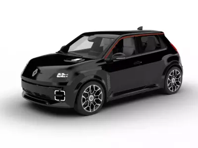 Renault 5 E-Tech Roland-Garros 2025 3d model 3D model