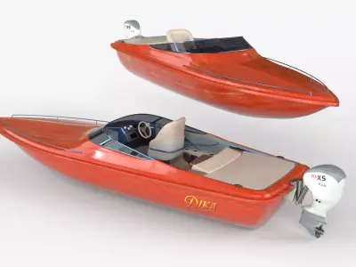 Speedboat   Luxury 3D Model 3D model