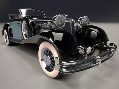 Luxury Classic Car from the 40s 3D model