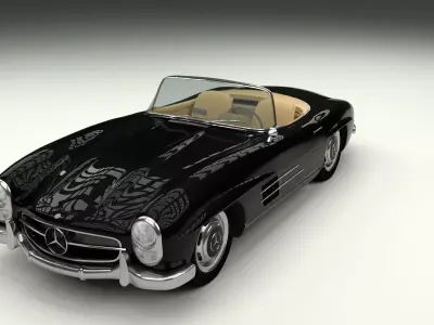 Mercedes 300SL Roadster W198 3D model