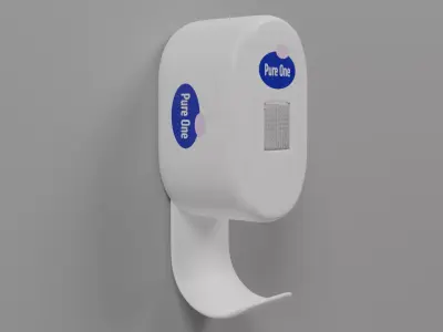 Hand Sanitizer Dispenser Low-poly 3D model