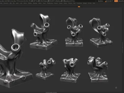 Modern Abstract Decorative sculpture 3d print model 3D print model 7