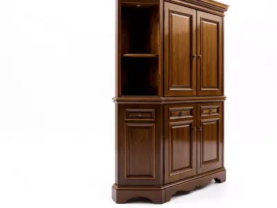 Classic Wooden Cabinet model pack Low-poly 3D model