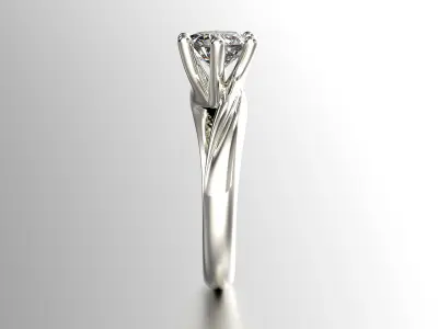 Jewelry Engagement Ring with diamond 0073 Set of sizes FBX 3dm 3D print model