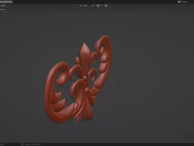 ORNAMENT flower 3D model