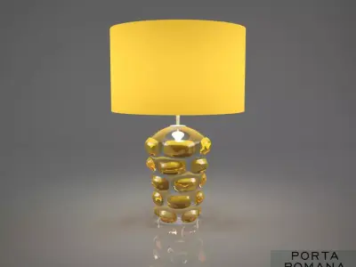 Porta Romana Blob lamp Amber 3D model