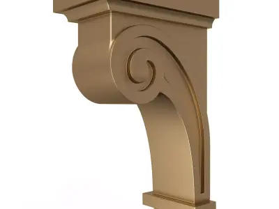 Raleigh Craftsman Corbel Low-poly 3D model
