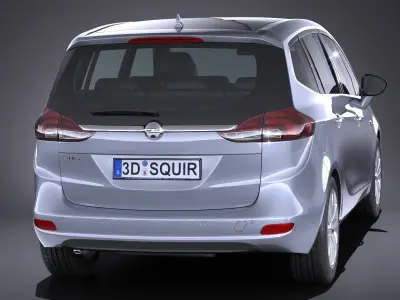 Opel Zafira 2017 3D model