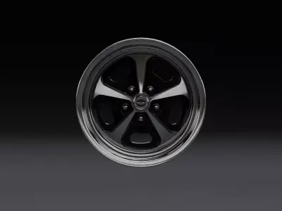 American Racing VN500 Car Rim Low-poly 3D model