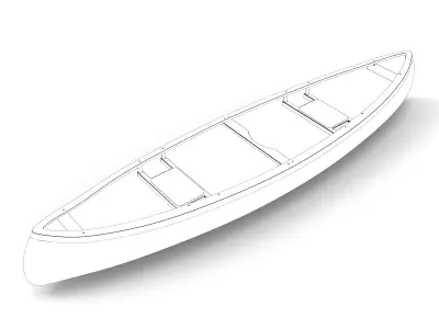Canoe 3D model
