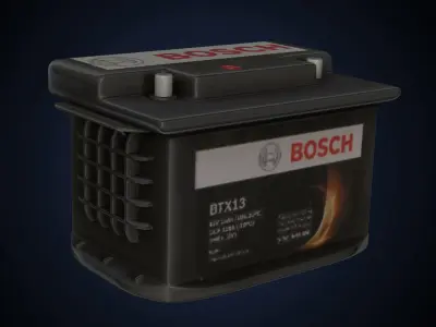 CAR BATTERY 3D print model