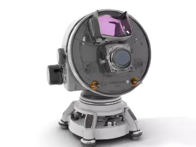 Sleek Telescope model pack Low-poly 3D model