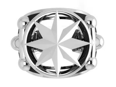 Star Ring 3491 3D print model