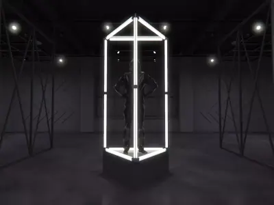 Transparent Booth Photo Opportunity 2 3D model