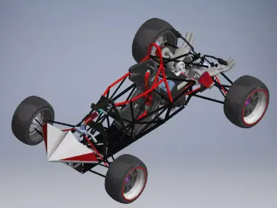 Car designed sports car racing  3D model