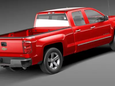 Chevrolet Silverado 1500 crew cab 2013 3D model