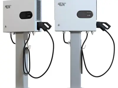 Corebox Series DC Charger Low-poly 3D model