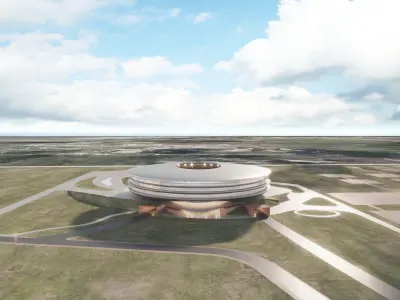 Stadium and sports complex 3D model