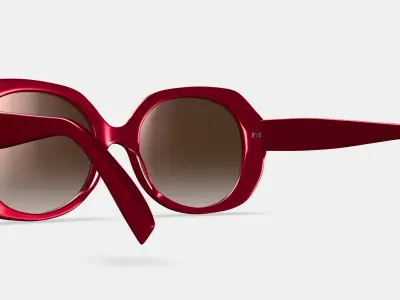 Rosetta Sunglasses in Maroon 3D model