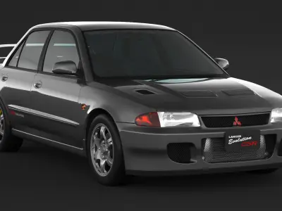 Mitsubishi Lancer Evolution GSR 3D model