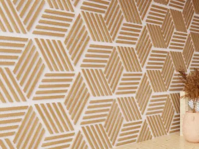 Wall wood seamless set2 V25 3D model