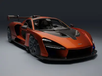 McLaren Senna Low-poly 3D model