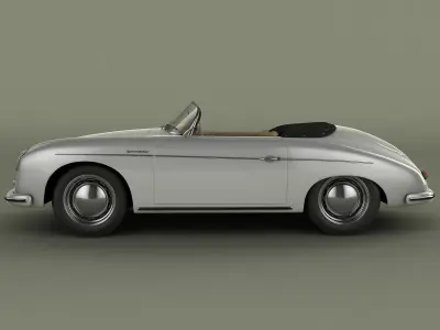 Porsche 356 A speedster 1957 3D model