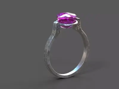 High-Quality 3D Ring Model Low-poly 3D model