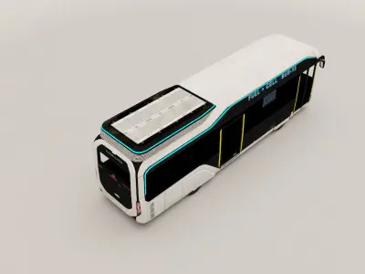 Toyota s Fuel-Cell City - Sora Low-poly 3D model