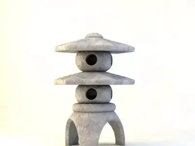 Japanese Fountain Free 3D model